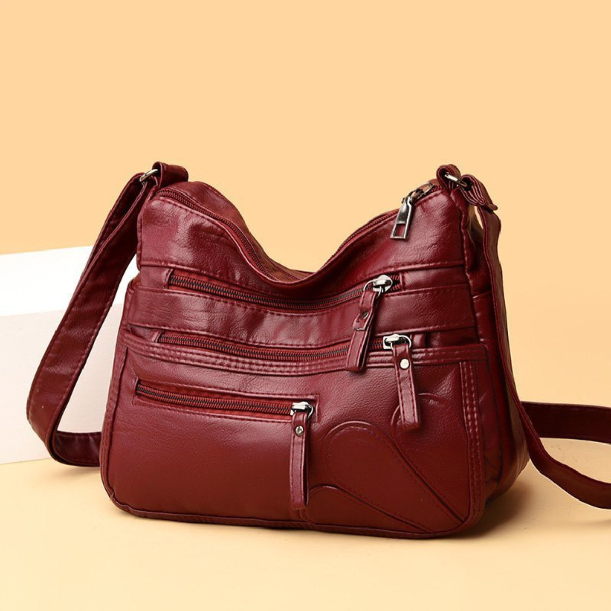 Bolsa de Couro Feminina Transversal Selene