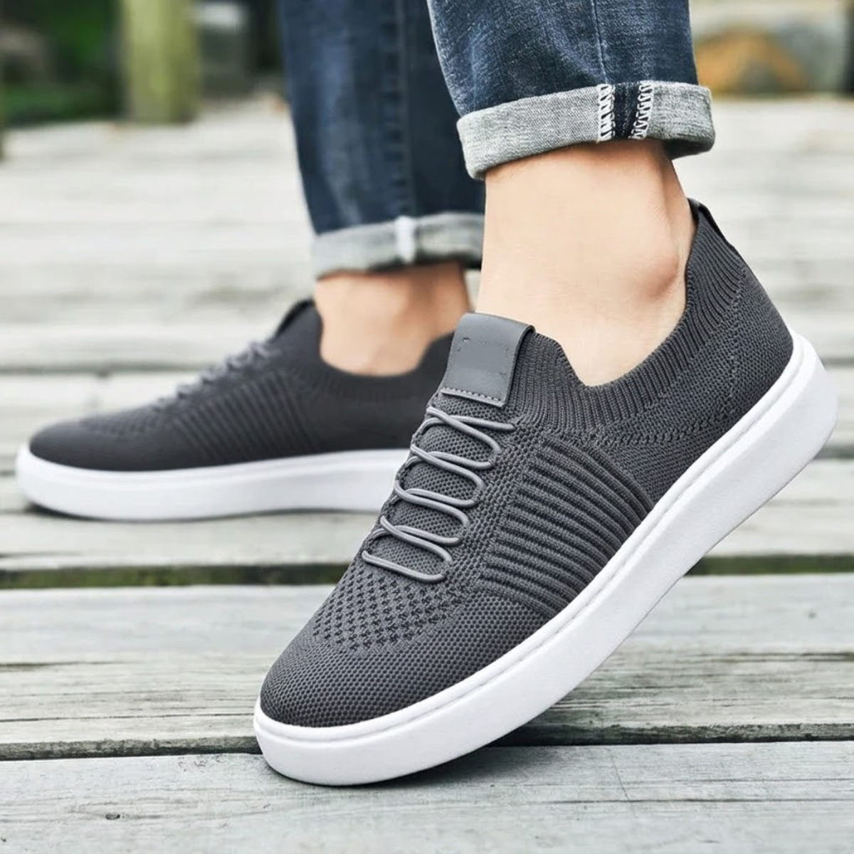 Tênis Masculino Slip On Para Caminhada Confortável