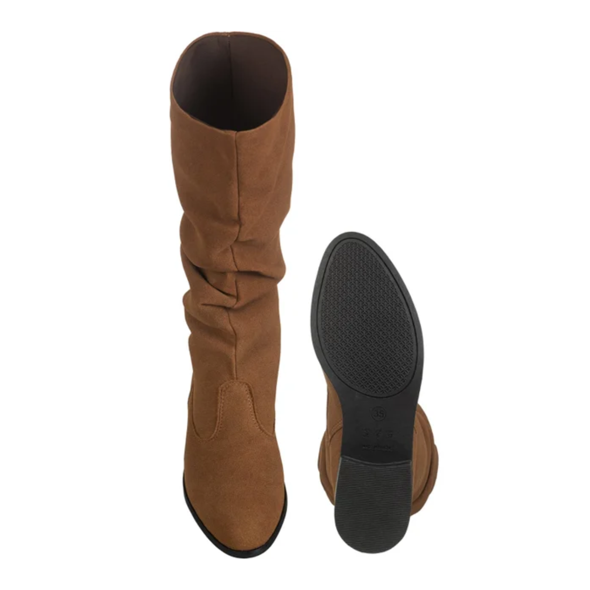 Bota Feminina Cano Médio de Camurça