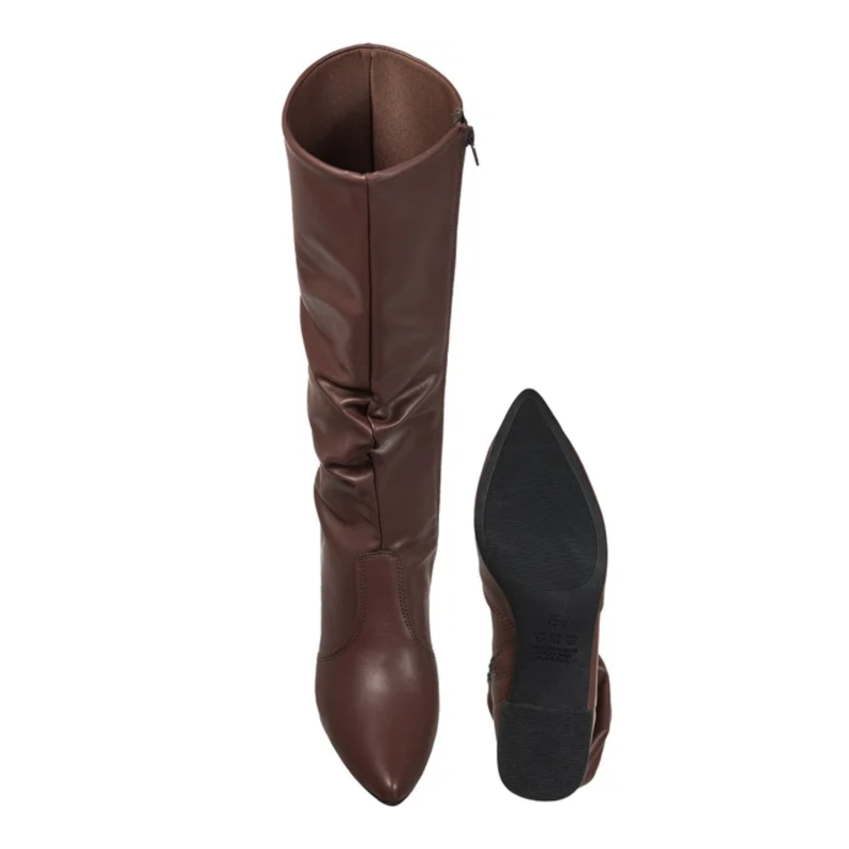 Bota Feminina Cano Longo de Couro Legítimo