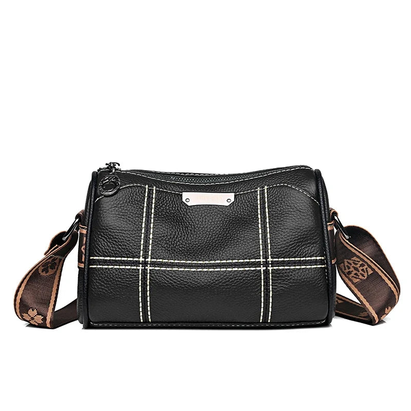Bolsa Transversal Feminina de Couro