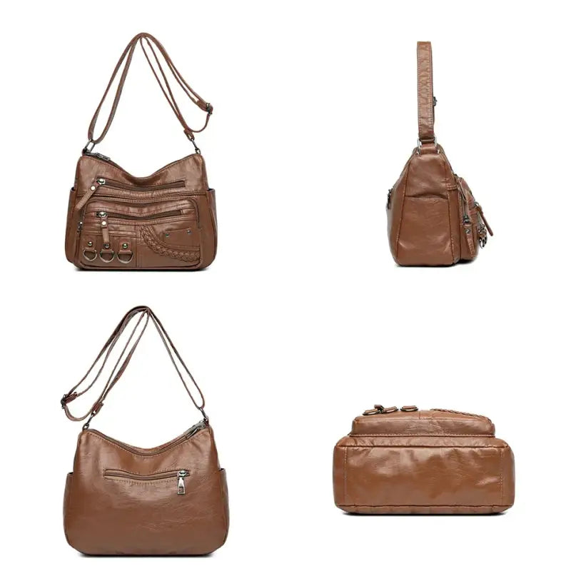 Bolsa De Couro Feminina Transversal