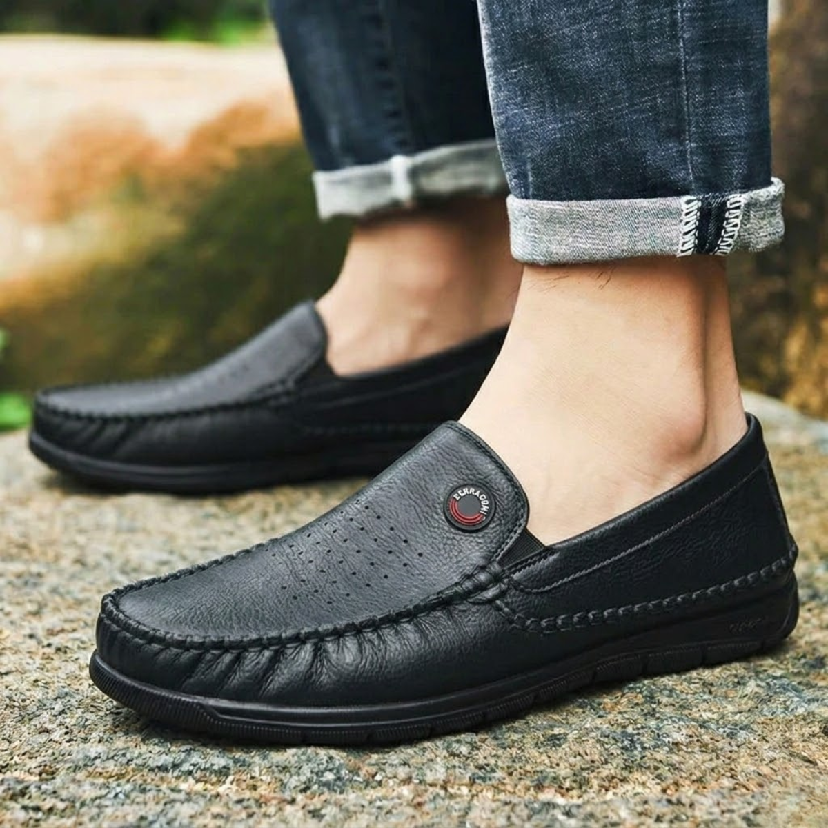 Kit 2 Tênis Masculino Slip On Confortável De Couro