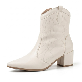 Bota Texana Feminina de Couro