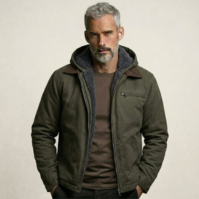 Jaqueta Masculina Forrada com Capuz