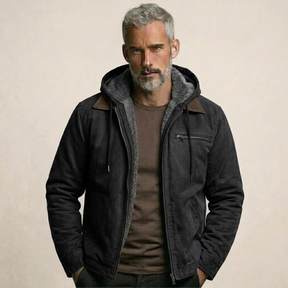 Jaqueta Masculina Forrada com Capuz