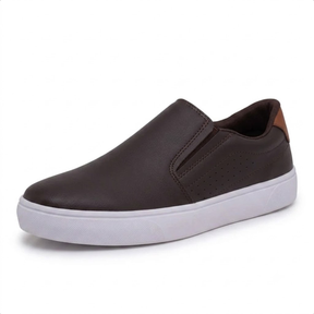 Sapatênis Masculino Slip On de Couro