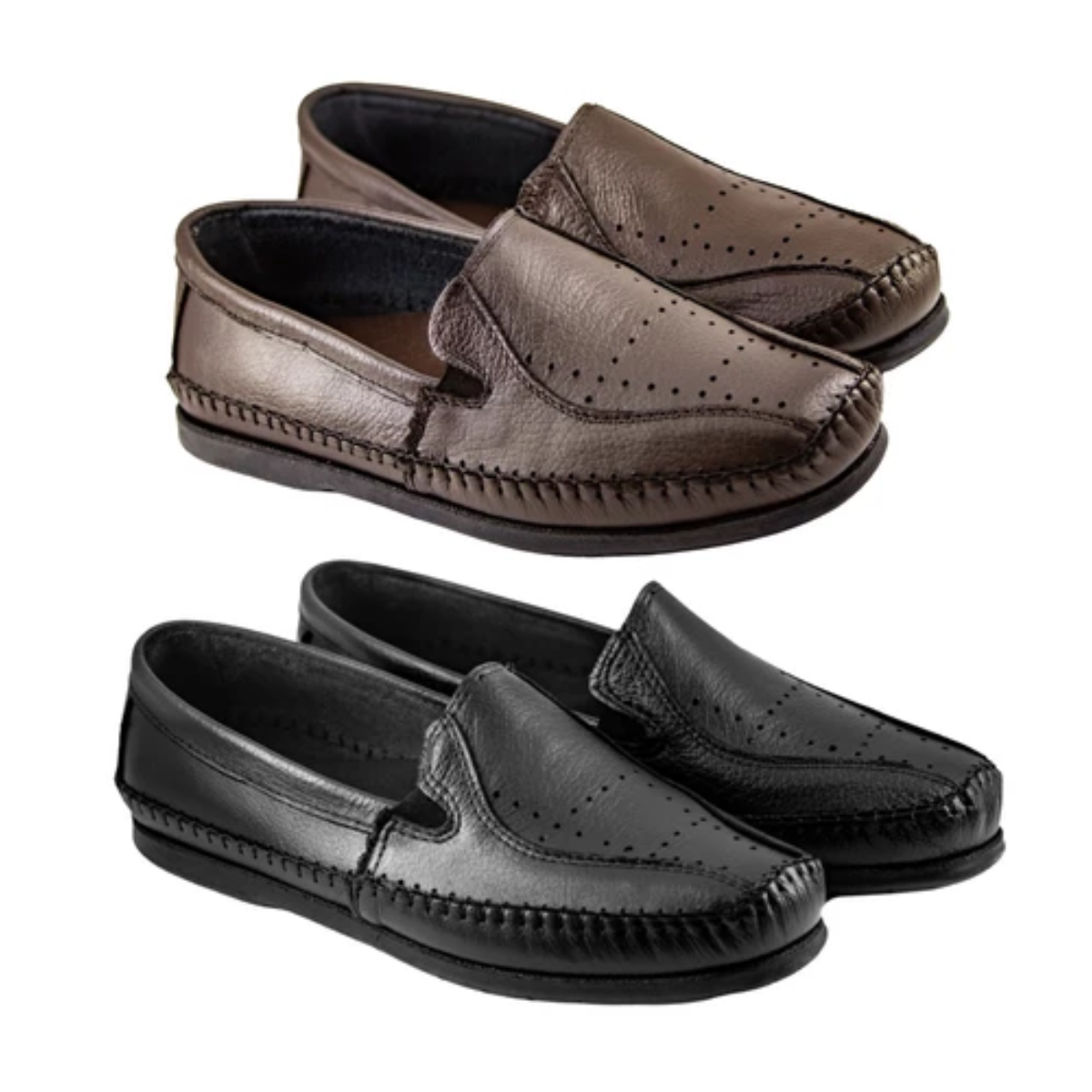 Kit 2 Tênis Ortopédico Masculino Slip On Confortável