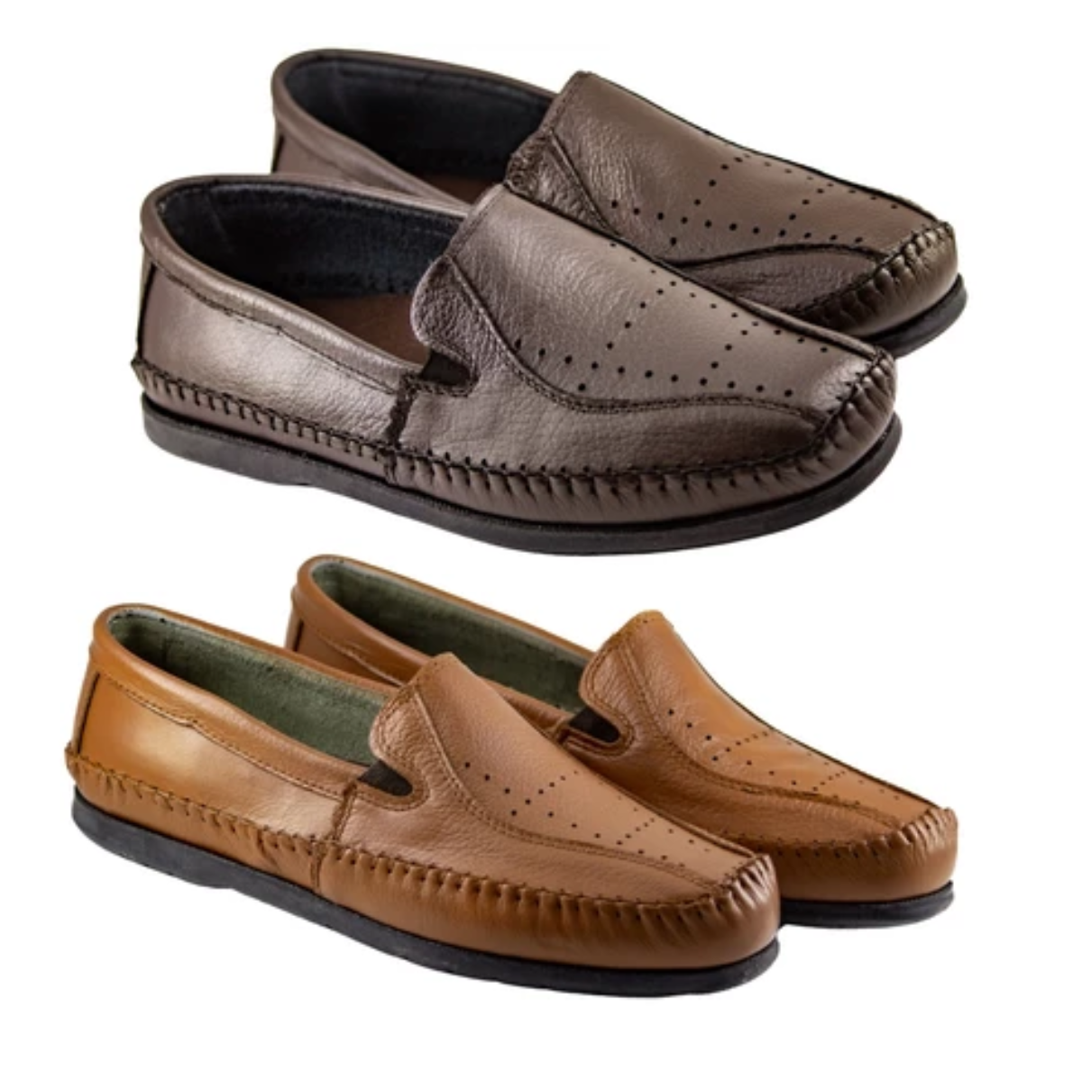 Kit 2 Tênis Ortopédico Masculino Slip On Confortável