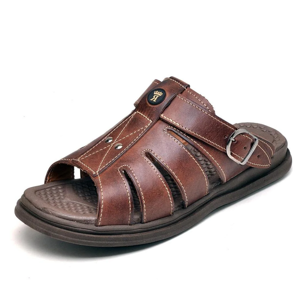 Sandália Masculina de Couro Confortável