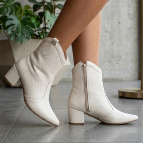 Bota Texana Feminina de Couro