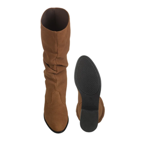 Bota Feminina Cano Médio de Camurça