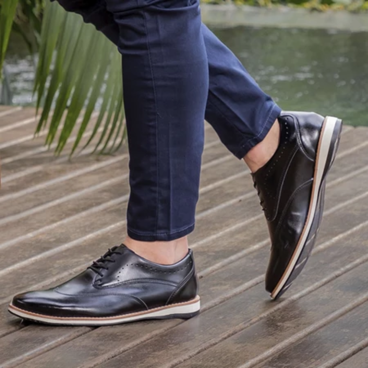 Kit 2 Tênis Masculino Confortável De Couro Legítimo