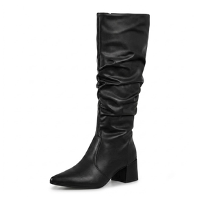Bota Feminina Cano Longo de Couro Legítimo