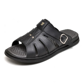 Sandália Masculina de Couro Confortável