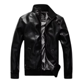 Jaqueta de Couro Masculina Slim