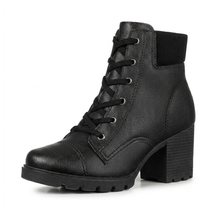 Bota Coturno Feminino de Couro Tratorado