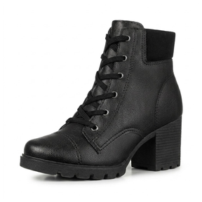 Bota Coturno Feminino de Couro Tratorado