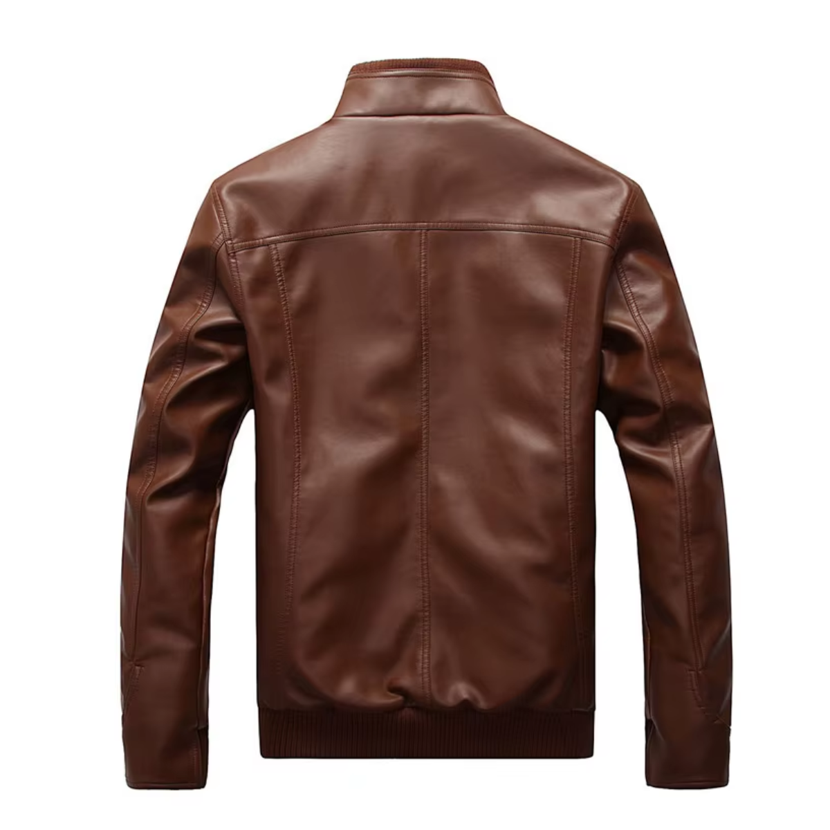 Jaqueta de Couro Masculina Slim