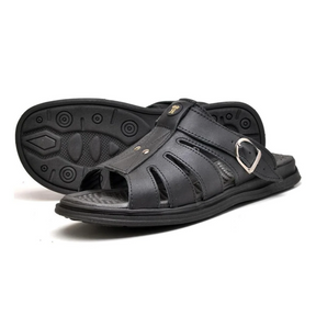 Sandália Masculina de Couro Confortável