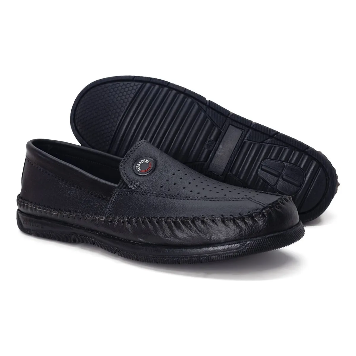 Kit 2 Tênis Masculino Slip On Confortável De Couro