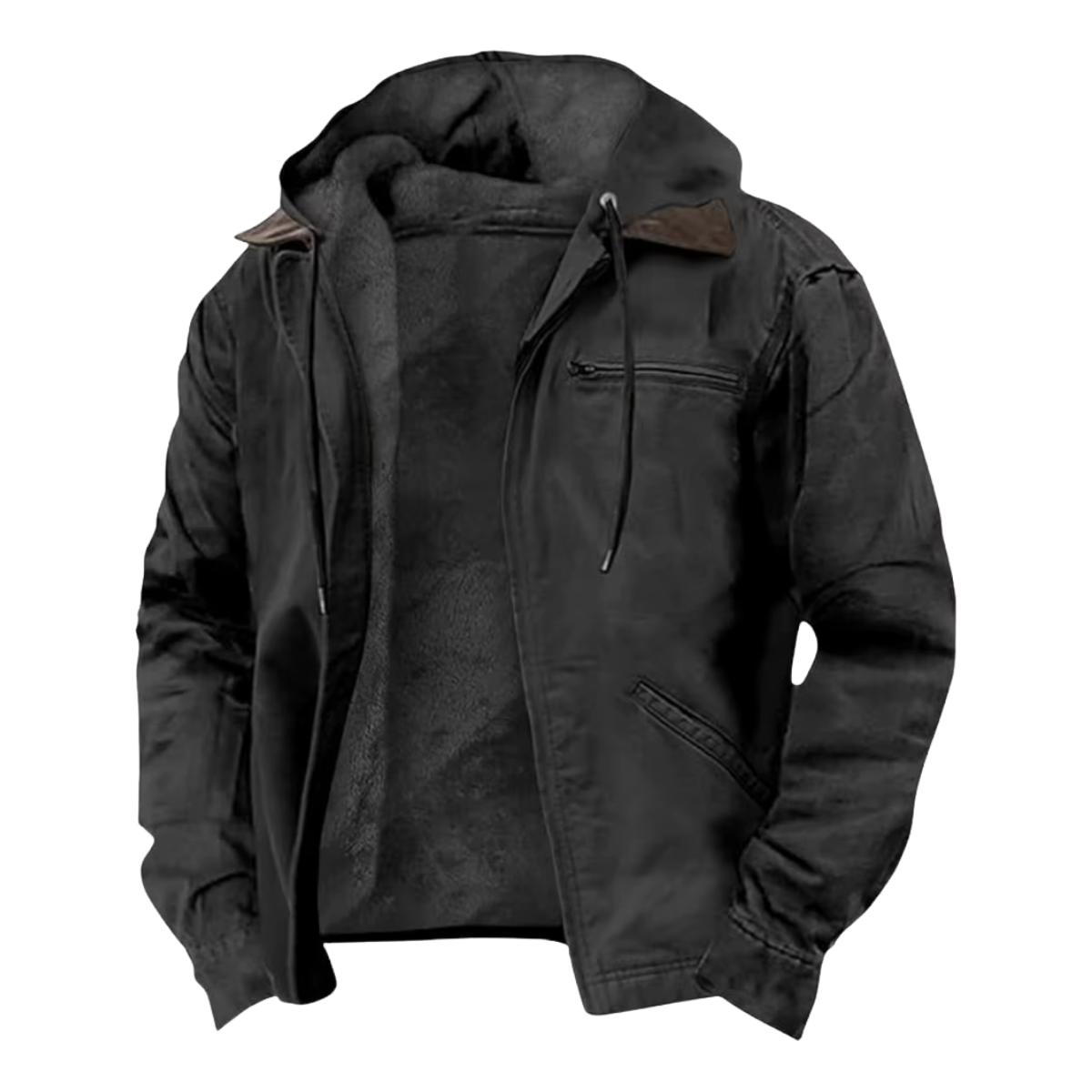 Jaqueta Masculina Forrada com Capuz