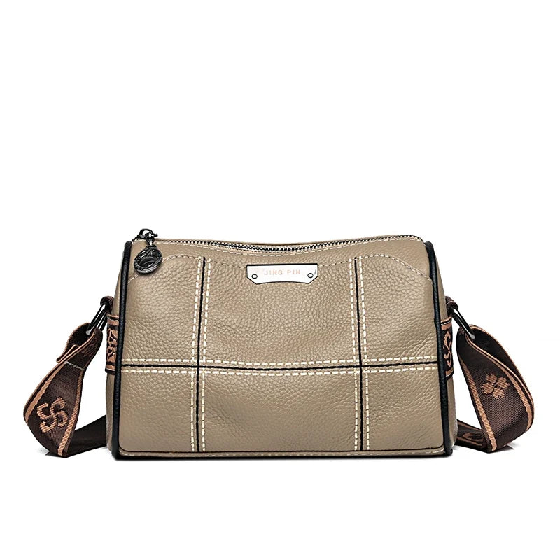 Bolsa Transversal Feminina de Couro