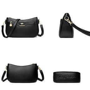 Bolsa de Couro Feminina Tranversal