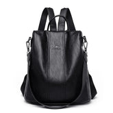 Bolsa Mochila Feminina de Couro