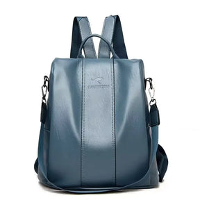 Bolsa Mochila Feminina de Couro
