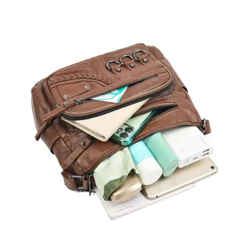 Bolsa De Couro Feminina Transversal