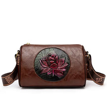 Bolsa De Couro Feminina Transversal Marrom 001