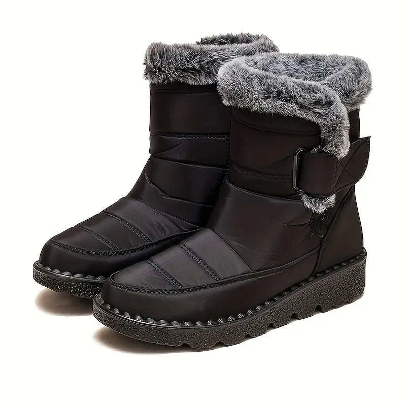 Bota Para Neve Feminina Forrada Impermeável
