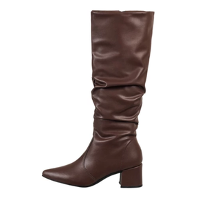 Bota Feminina Cano Longo de Couro Legítimo